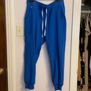 Royal blue scrub joggers
